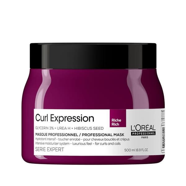 Hårmaske - L'Oréal - Curl Expression - 500ml - Intens hydratation - Exceptionel glans