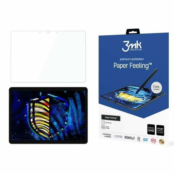 Hybridglas - 3MK - Microsoft Surface Go 2 - Paper Feeling™ - Transparent - 11 tommer