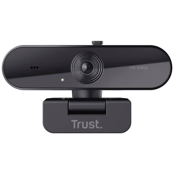 Webcam Full HD - TRUST - TW-200 - 1920x1080 pixels - Langdistance mikrofon - Sort