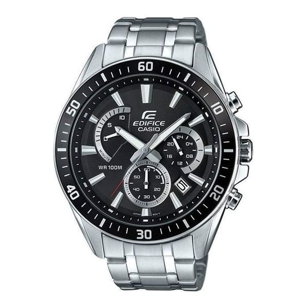 Ur - Casio - EFR-552D-1AVUEF - Sølv - Sort - Kvarts - Analog