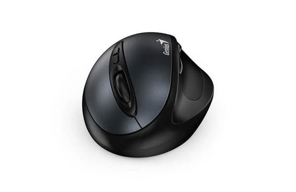 Mus Genius Ergo 8300s Trådløs Vertikal 7-knapper Grå
