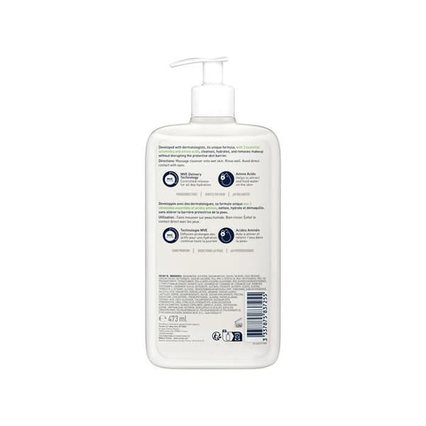 Cerave Rensegende Hydraterende Ansigtscreme til Normal til Tør Hud 473ml