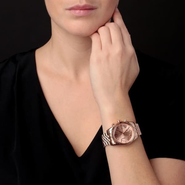 Quartz Ur MK5569 - MICHAEL KORS - Kvinde - Kobberfarvet rustfrit stål - Quartz bevægelse