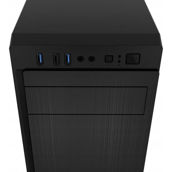 Sort computer kabinet - Natec - Aracanta - Metal / plastik - mATX / mini-ITX / ATX - Bageste ventilator