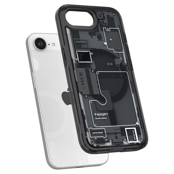 Spigen Ultra Hybrid Zero One MagSafe cover til iPhone 16e - Sort