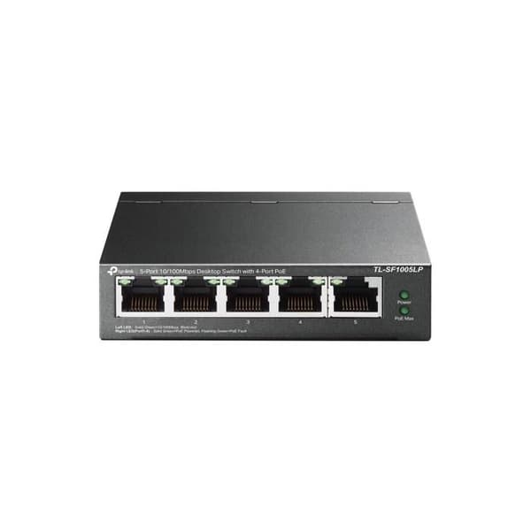 Switch - TP-LINK - TL-SF1005LP - 5 porte - PoE - Vægmontering - 41 W