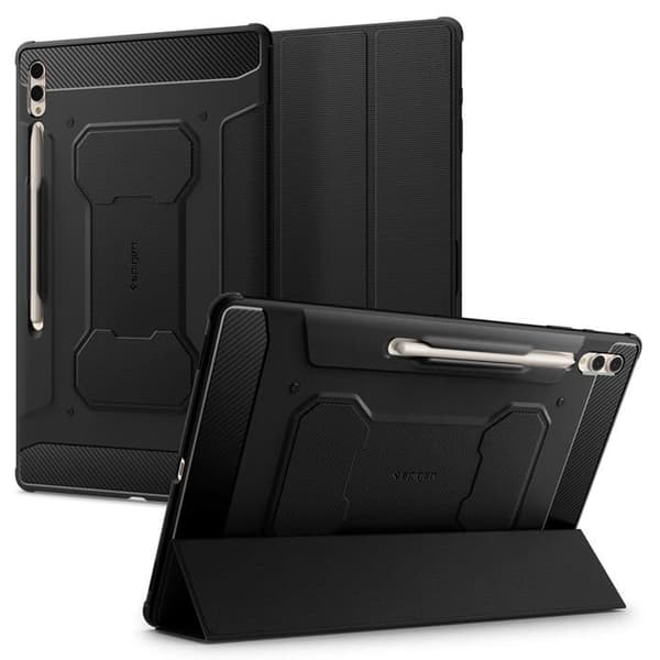 Tablet etui - SPIGEN - Rugged Armor Pro - Sort - Galaxy Tab S8/S9 Ultra - 14,6 tommer
