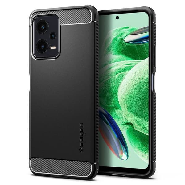 Spigen Rugged Armor - Cover til Xiaomi Redmi Note 12 5G/POCO X5 5G (Sort) - 8809896741767