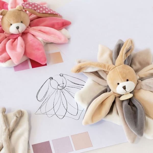 Doudou Samler Lyserød Kanin - DOUDOU ET COMPAGNIE - PELUSHER/Doudous - bamse