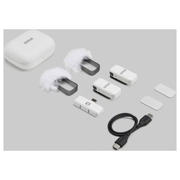 Rode Trådlös Micro USB-C Vit Mikrofon HF Sång