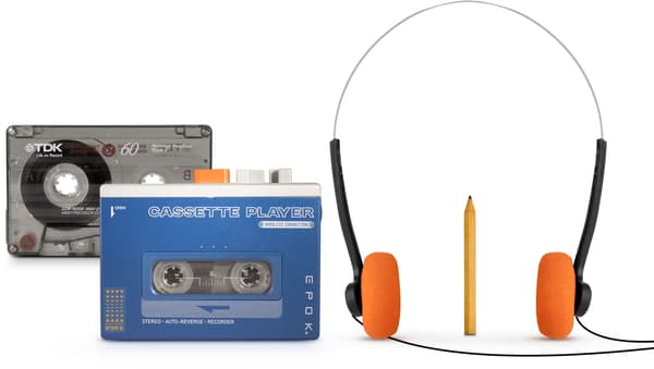 Kassettbandspelare - BIGBEN - Bluetooth - REWIND+ - Blå