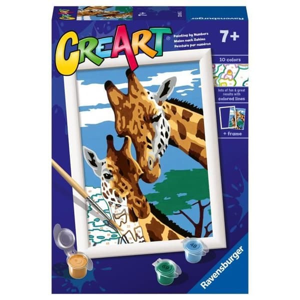 Pussel - RAVENSBURGER - Söta Giraffer - Beige