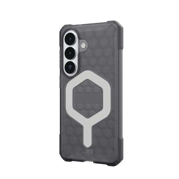 Skyddsfodral för Galaxy S26 Plus MagSafe Hexagonmönster Essential Armor UAG Grå