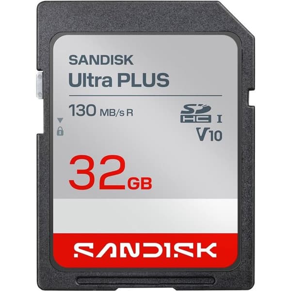 Sandisk SDHC Ultra Plus 32 Go UHS-I minneskort