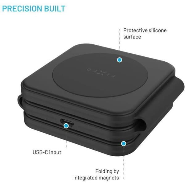 Trådløs oplader - FIXED - Samsung - 33W - 3 udgange - USB-C - Sort