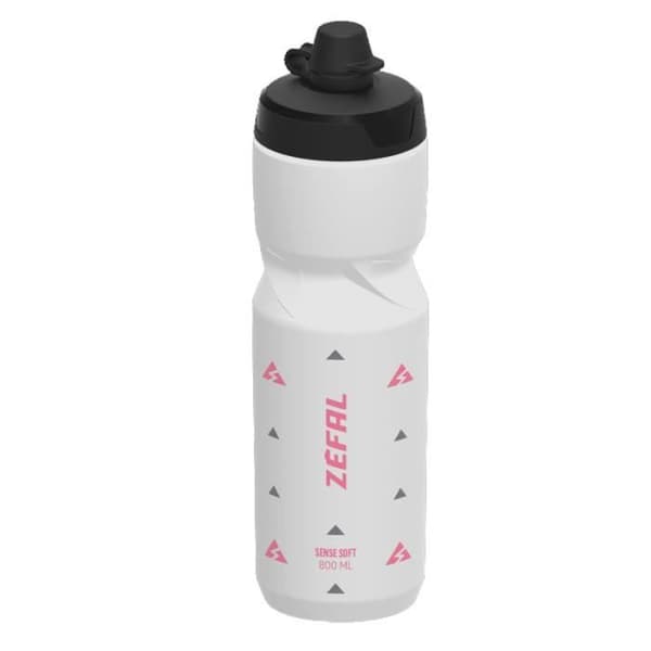 Bidon - ZEFAL - Sense Soft NO-MUD - 800 ml - Hvid - Muddfri prop