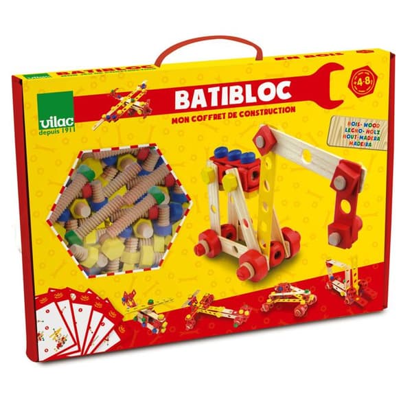 Byggesæt - VILAC - Batibloc - Træ - Barn - Leveres samlet