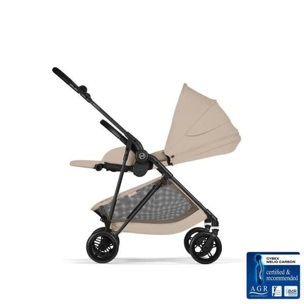 CYBEX - Melio 6 Barnvagn Kolfiber Mandelbeige