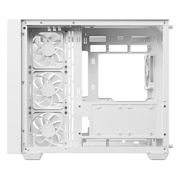 PC-chassi - DEEPCOOL - CG530U 4F - Medeltorn - Micro-ATX-format - 4 inkluderade ARGB-fläktar - Vit