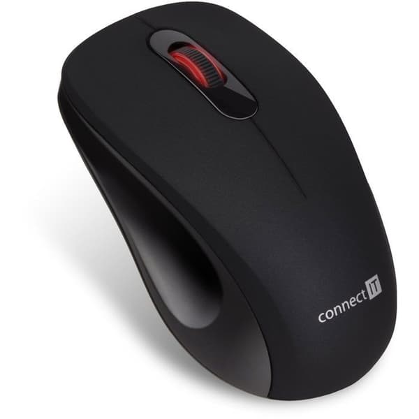 Trådløs mus - CONNECT - MUTE - Sort - 1200 DPI - 3 knapper - Monokrom baggrundsbelysning