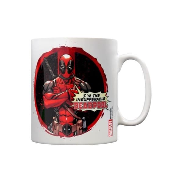 Kop - Deadpool - Uudholdelig - Hvid - Rund - Voksen