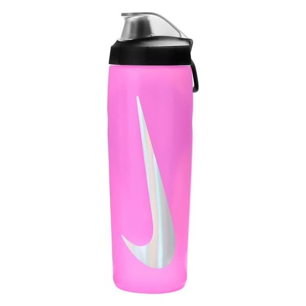 sportflaske Refuel med låget 710 ml rosa sort sølv