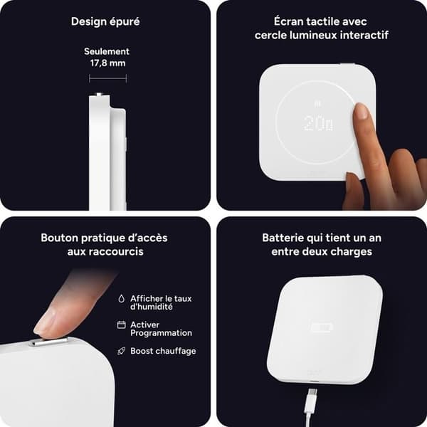 Tado Smart Termostat Startkit Trådbunden och Intelligent 2:a generationen Vit