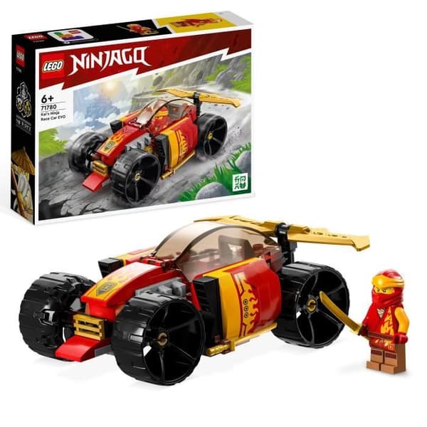 LEGO® NINJAGO 71780 Kais Ninja Racerbil – Evolution, Legetøjsbil, 2-i-1