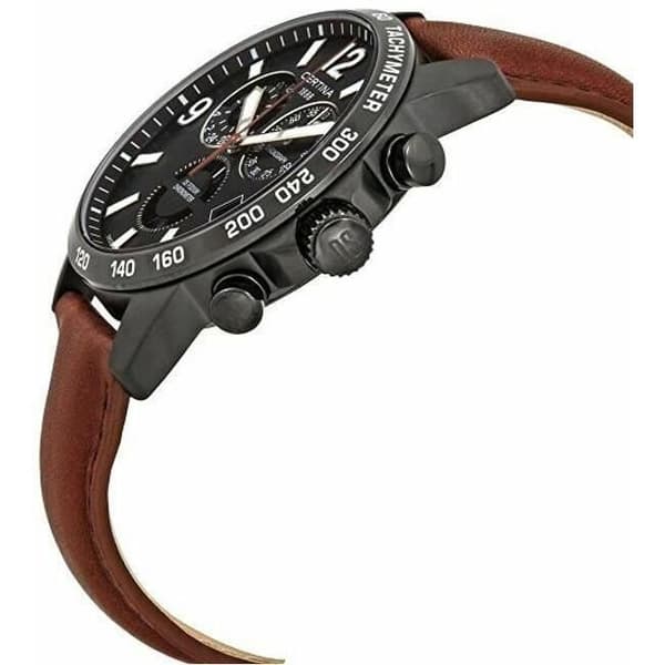 Ur - Certina - Ds Podium Chrono - Kvarts - Sort - Stål - 10 Atm