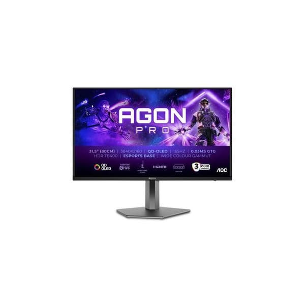 Aoc 32" 165 Hz 4K UHD Gaming PC-skærm Mørkegrå