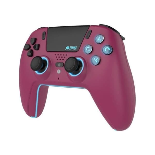Spilcontroller - TRADE INVADERS - PS5 LED - Cherry Red - 1000 mAh - Joysticks med Hall-effekt