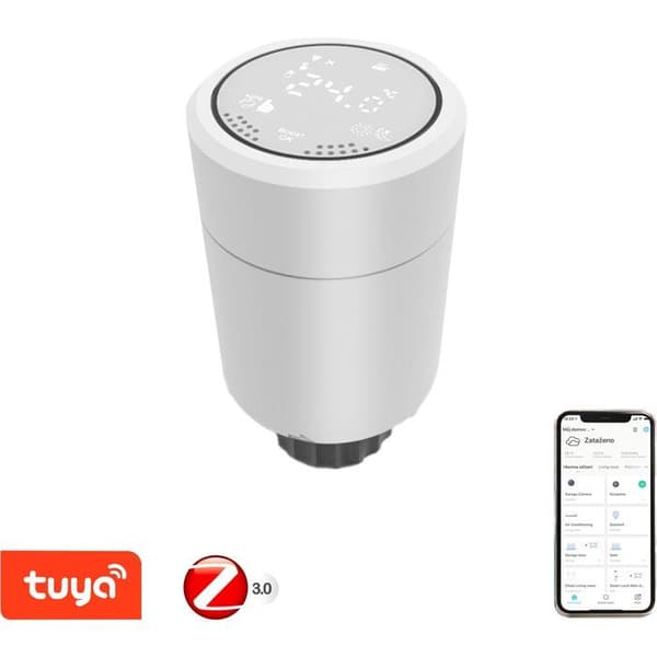 Termostathuvud - IMMAX - NEO Smart Zigbee - Digital - Programmerbar - Kompatibel med Siri