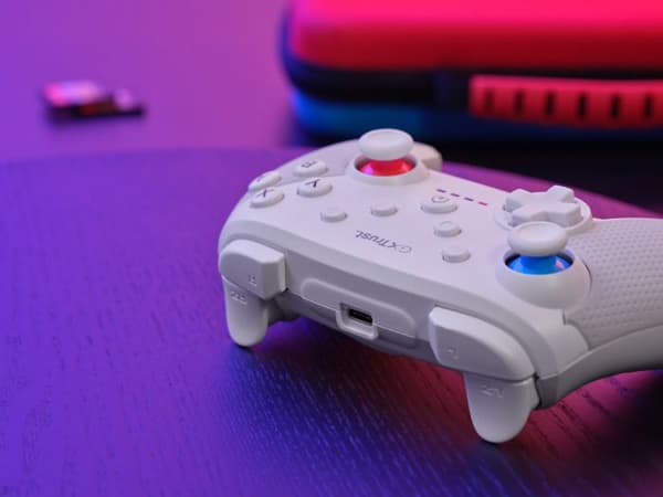 Gamepad - AIQINU - Muta - Hvid - Trådløs og kablet forbindelse - Nintendo Switch kompatibel