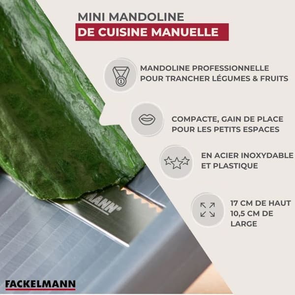 Mini professionel mandolin Fackelmann Handmade Tradition