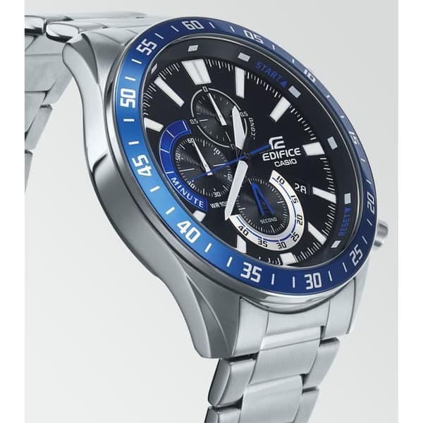 CASIO EDIFICE Klocka i grått rostfritt stål