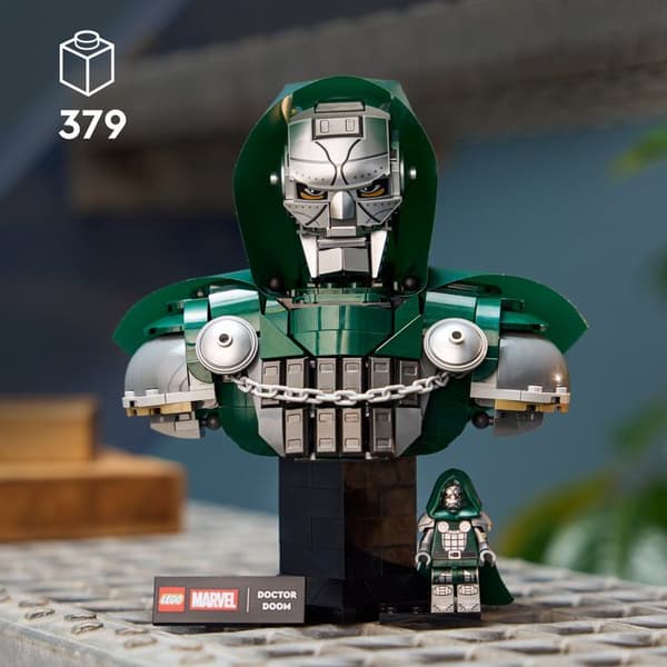LEGO Marvel 76345 Doktor Doom Bust - Byggsats för Vuxna - Samlarpresent