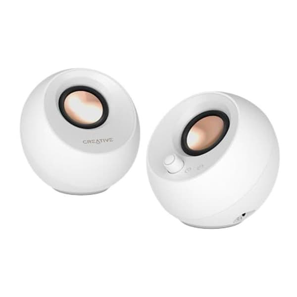 Datorhögtalare 2.0 - CREATIVE - Pebble Pro - Bluetooth 5.3 - USB-C - Anpassningsbar RGB-belysning