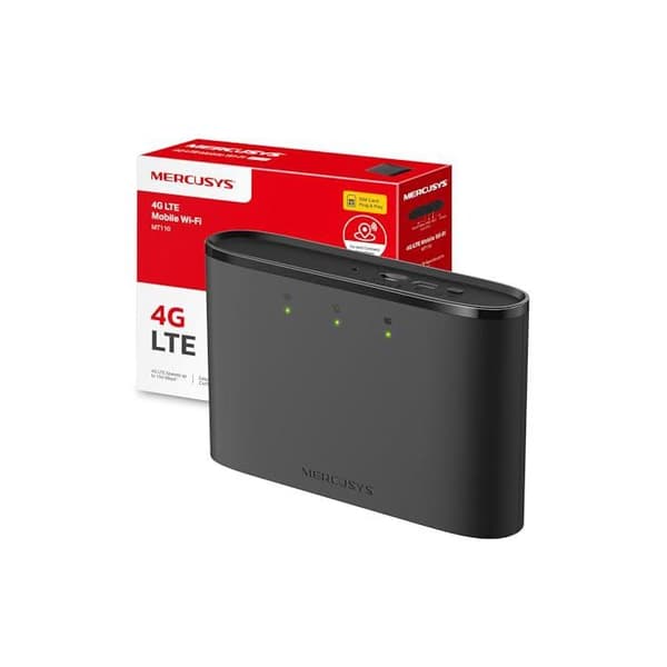 Mobilrouter 4G LTE - MERCUSYS - MT110 - 150 Mbps - 10 forbindelser - Sort
