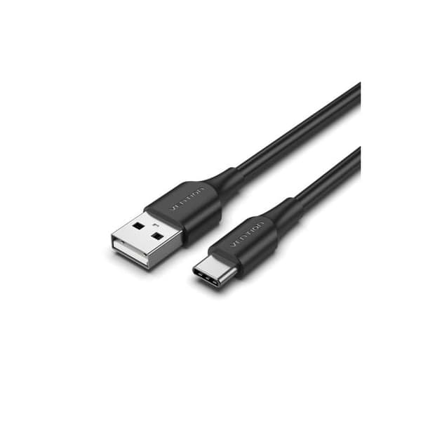 USB 2.0 kabel til USB-C - Vention - 2m - Sort - Rund - Enhed