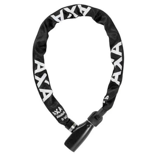 Kædelås - AXA - Absolute - 8 mm x 90 cm - Stål og Polyester - Sort
