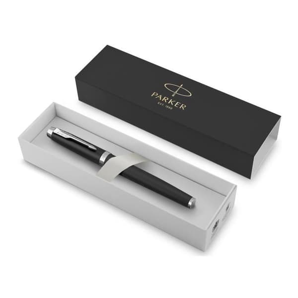 Fountain pen - Parker - IM ESSENTIEL - Sort - Fin streg - Blå blæk