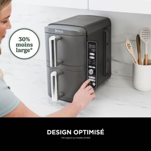 NINJA luftfritösk - Double Stack XL SL400EU - Kapacitet 9,5L - 6 matlagningsprogram - 2470W