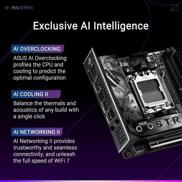 Bundkort - ASUS - STRIX X870-I GAMING WIFI