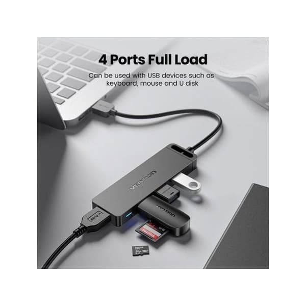 Hub Vention 6 porte USB 3.0 5 Gbps model CHLBB-SCB2 med USB-C PD