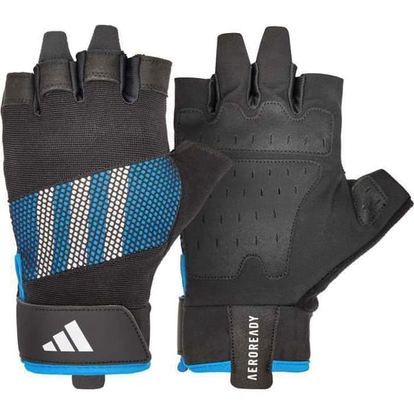 Adidas Performance blå träningshandskar