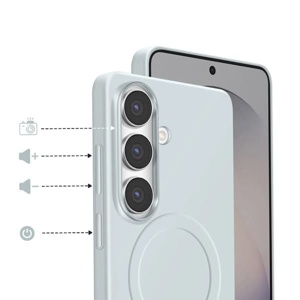 Coque MagSafe Galaxy S26 Plus Ultra Tynd Stødabsorberende Samsung Lys Blå