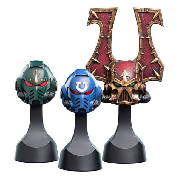Weta Workshop - Warhammer 40k - 1/4 replika af Ultramarines hjelm 12 cm