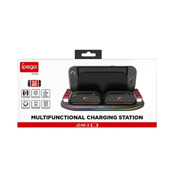 Opladningsstation til Nintendo Switch 2 / Joy-Con Switch 2 Model SW2210 Ipega Sort