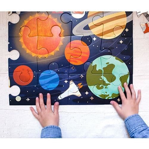 Lille Collage Gulvpuslespil, Outer Space, 24 stykker