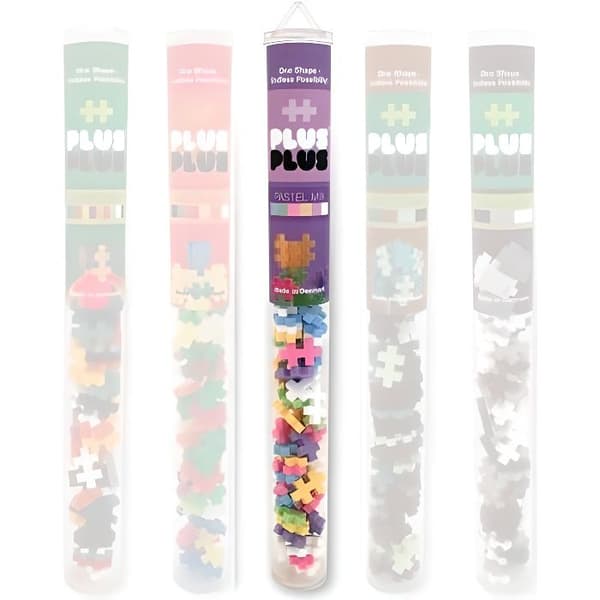 Rør Mini Pastel Mix 100 stk - Plus Plus
